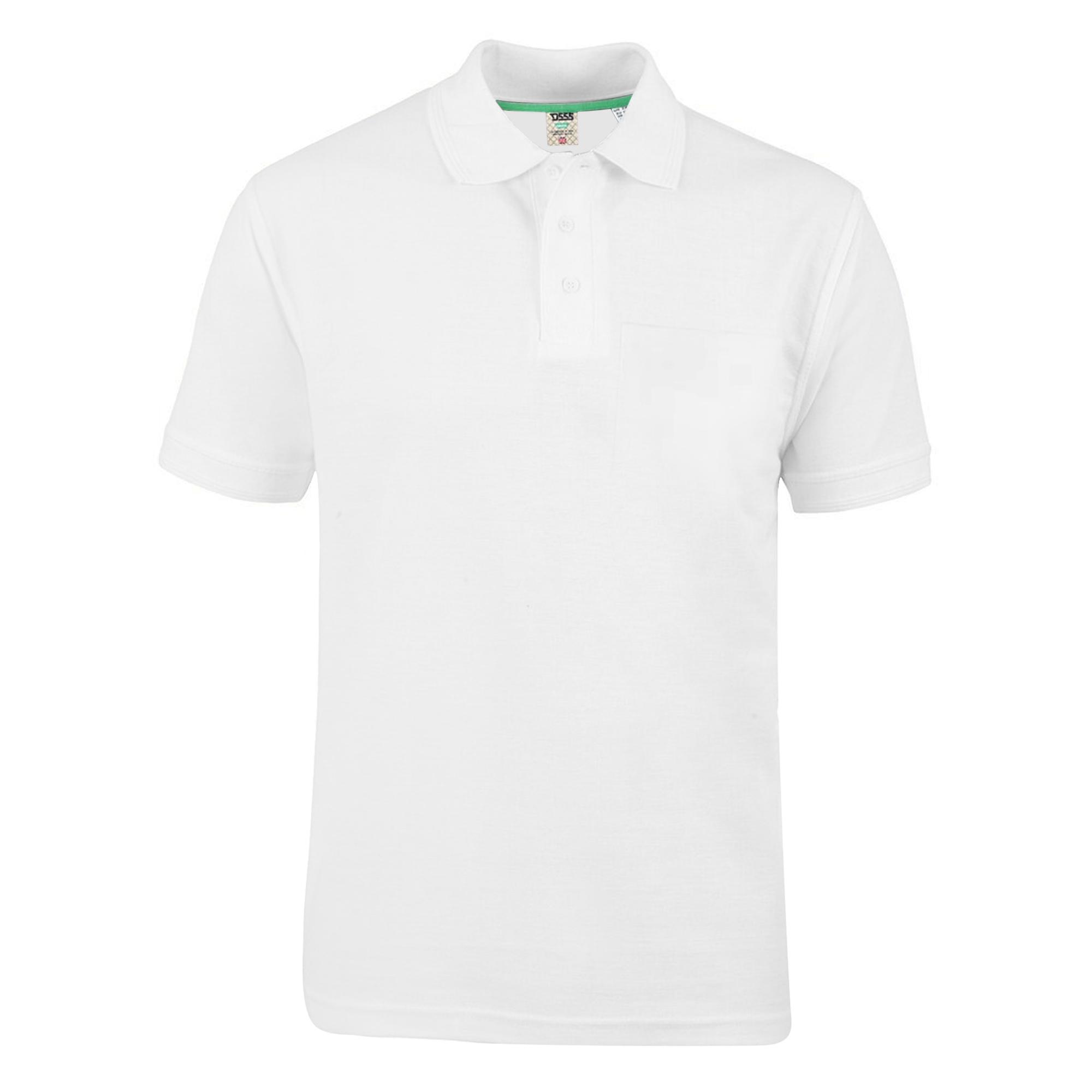 Duke Heren D555 Grant Pique Kingsize poloshirt 4XL wit