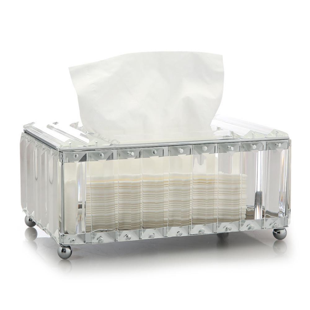 

Скандинавский хрустальный держатель для салфеток, металлическое украшение, держатель для туалетной бумаги, коробка для хранения салфеток, домашний декор Style D