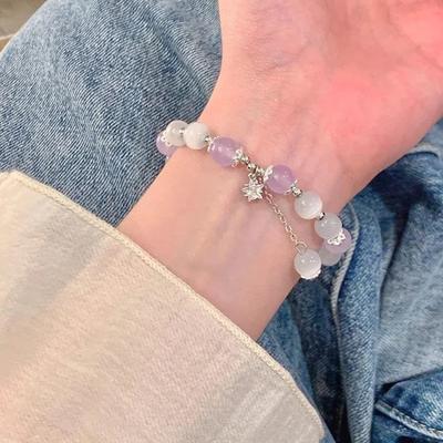 Antique Green Bead Cool Bracelet, Retro Chinese  Fashion, Light Luxury, High-sensitivity Butterfly Bracelet