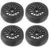 4Pcs RC Rubber Wheels Tire Slicks 65mm Dia Fit for WPL D12 1 10 Remote Control Truck