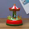 Christmas Village Carnival Scene Led Lights Music Box Carousel Ferris Wheel Christmas Christmas Eve Gifts Festive Decorations