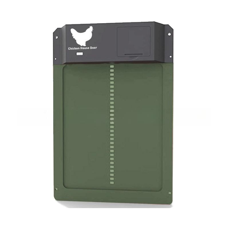 Automatic Chicken Coop Door Light Sensor Auto Open Close Timer Weatherproof Aluminum Battery Powered Easy Install Hen House Door
