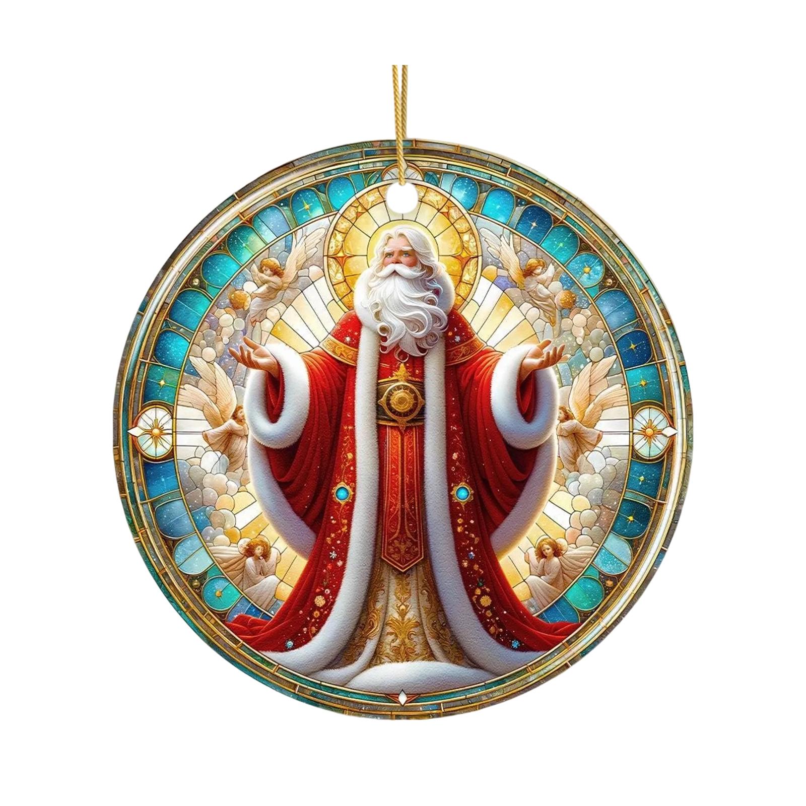 

2D Рождественский Подвесной Декор Бирка на Елку Тематическая Вечеринка Поделки Украшение One Size