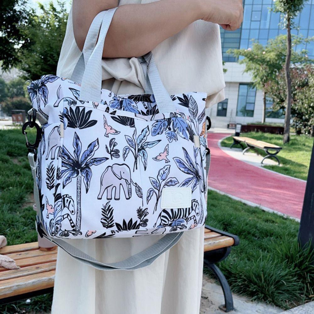 Waterproof Mommy Handbag Printing Baby Care Bag Casual Nappy Bag Picnic