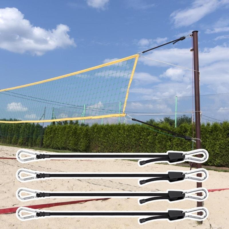 Pack Of 4 High Quality Tennis Net Extension cables With Secure Adjustable Clips For Easy arrange