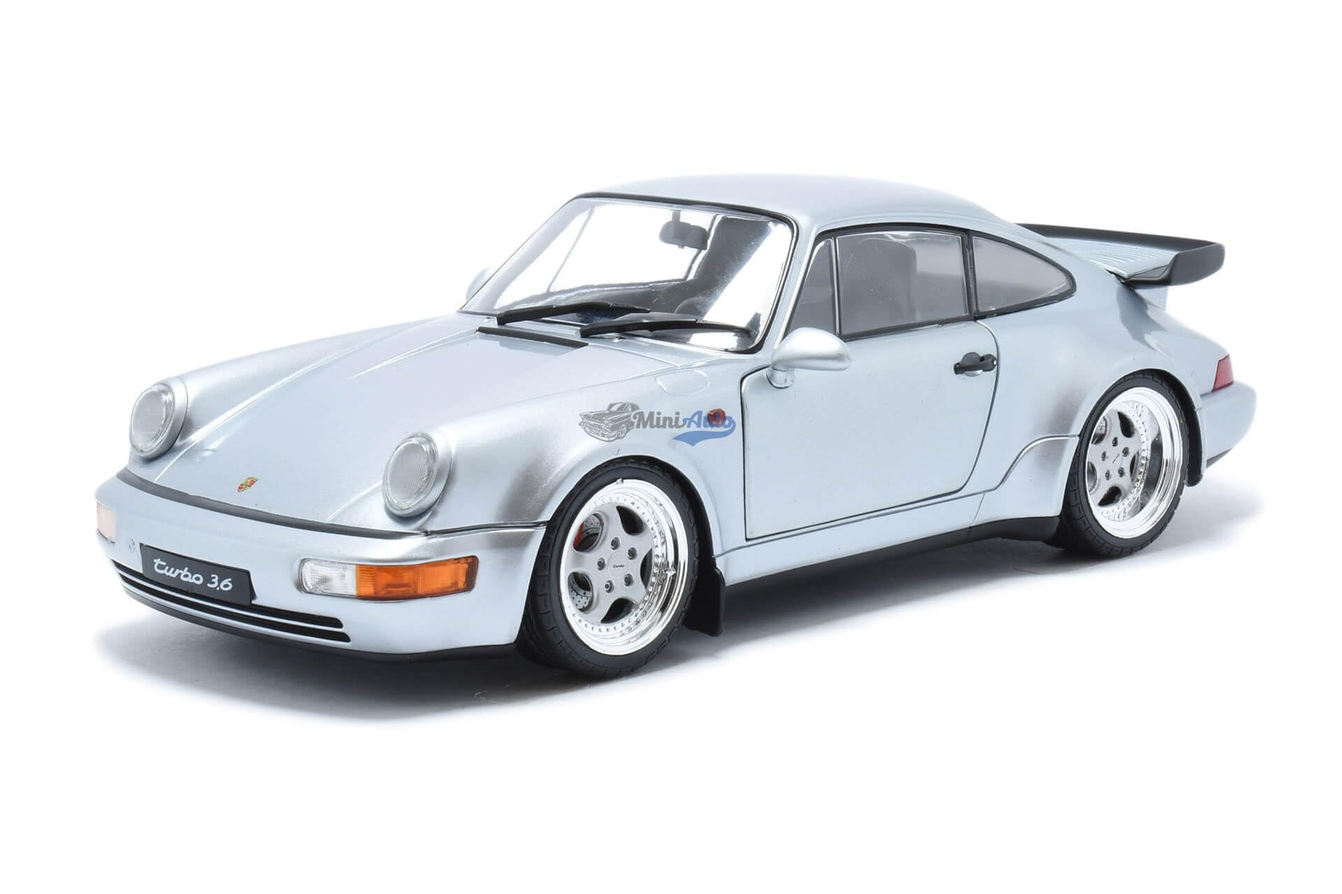 Solido Масштаб 1/18 Porsche 911 (964) Турбо 3.6 1990 (Полярное серебро) S1803413 [Параллельный импорт]