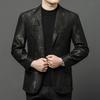 Leather Jacket Men's Suit First Layer Sheepskin Top Jacket Autumn Leather Suit