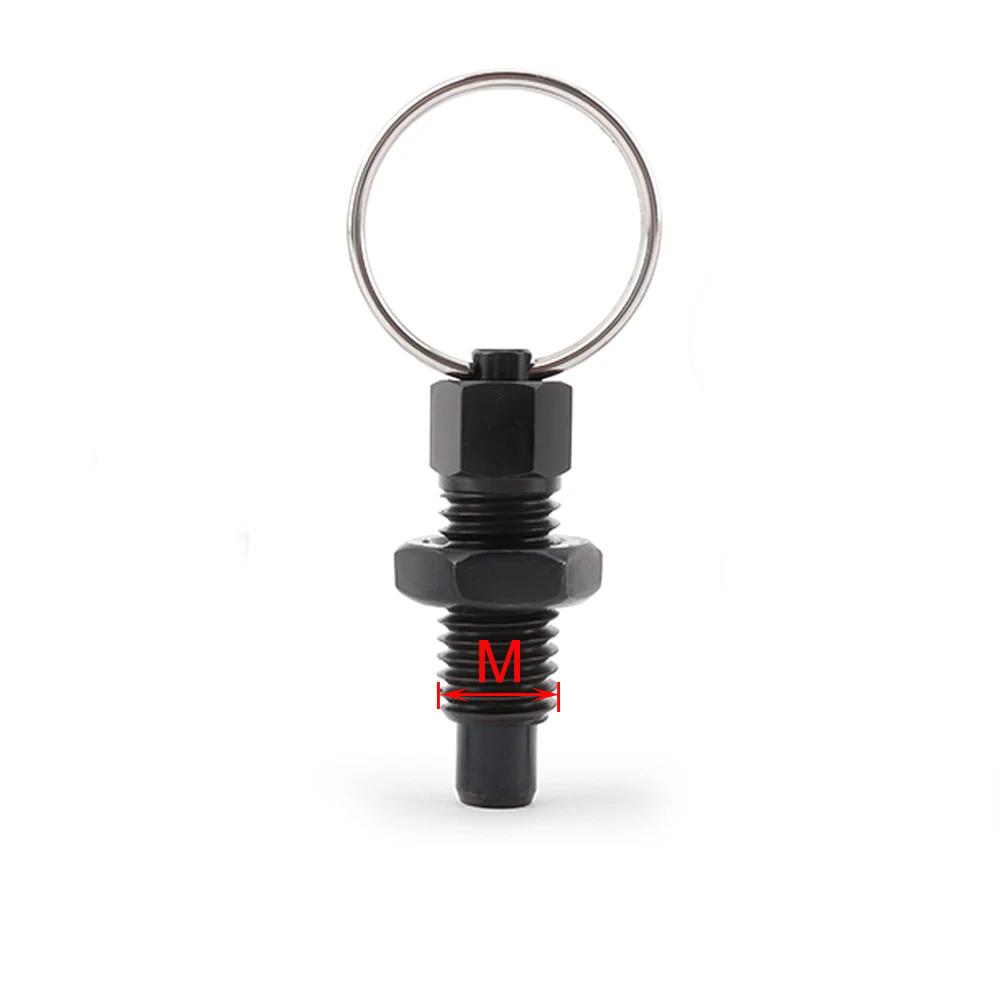 Screw Index Plungers M6 M12 M16 Indexing Plunger Pin Ring Type with lock Galvanized Spring Index Pin