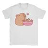 Kawaii Capybara Animal Tshirts Unisex Unisex Novelty 100 Cotton Tees Round Neck Short Sleeve T Shirt Gift Tops
