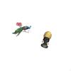 Retro PVC Wall Sticker And African Woman Statue Tabletop Ornament Creative Sculpture for Living Room