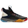 New Anta Speed Battle Anti-Slip Wear-Resistant High-Top Basketball Shoes Men's Black Yellow 11941606-4