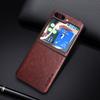 AIORIA Shockproof Case for Samsung Galaxy Z Flip5 5G Litchi Texture PU+PC Phone Cover
