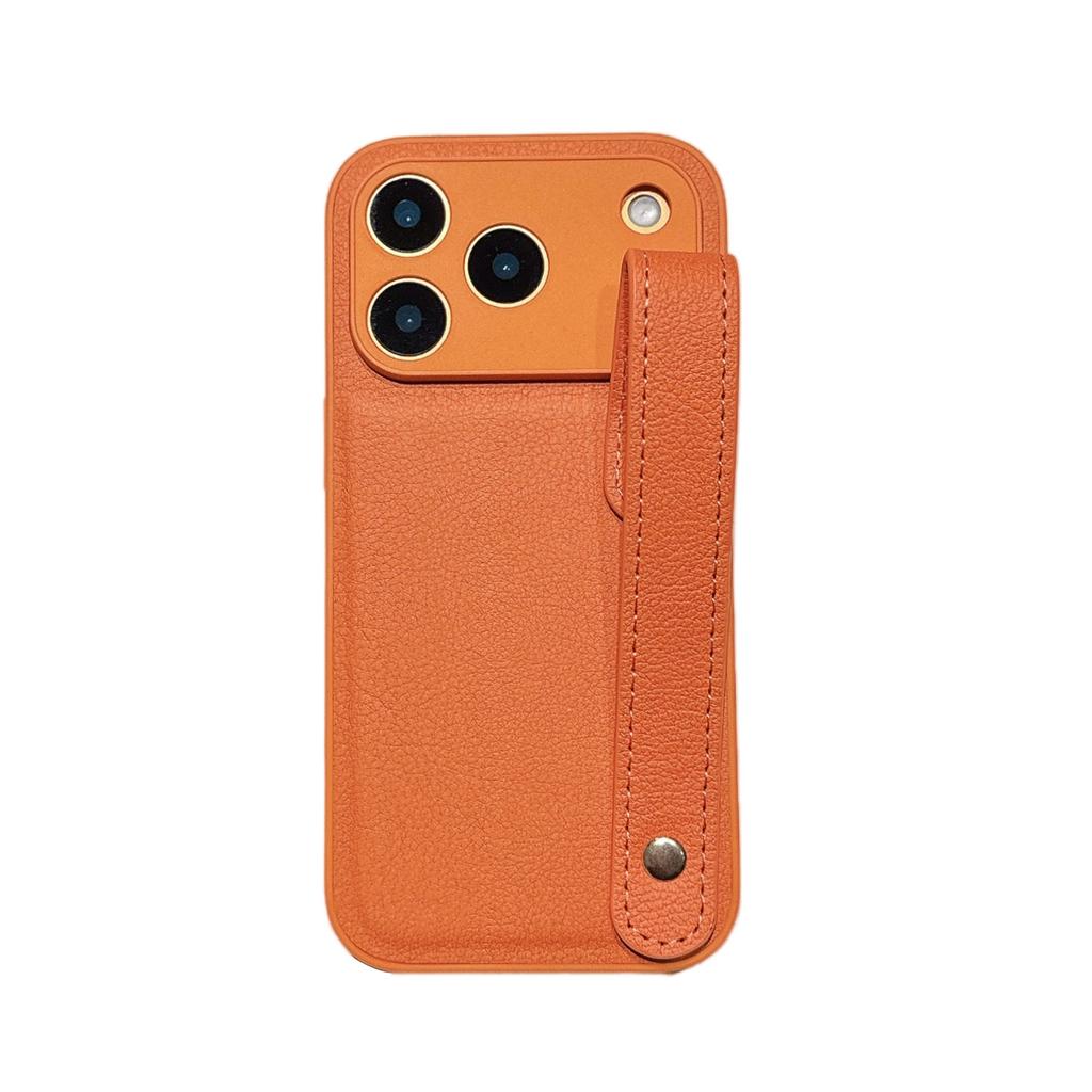 Wristband for Apple, IPhone 17promax, Plain Leather Phone Case, New Model for Apple, All Inclusive for Autumn/winter 2016