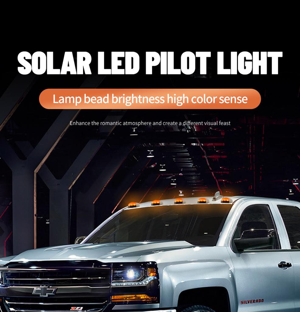 7 colors Car Warning Light LED Solar Flash Light Anti-Theft Fake Security System Sign Waterproof Car Truck Accessories