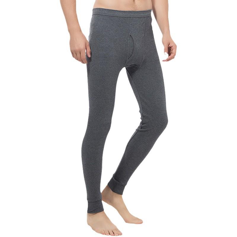 Langsha Herrenhose aus reiner Baumwolle, atmungsaktiv, für Herbst und Winter – lockere Passform, warme Unterhose und Unterwäsche.