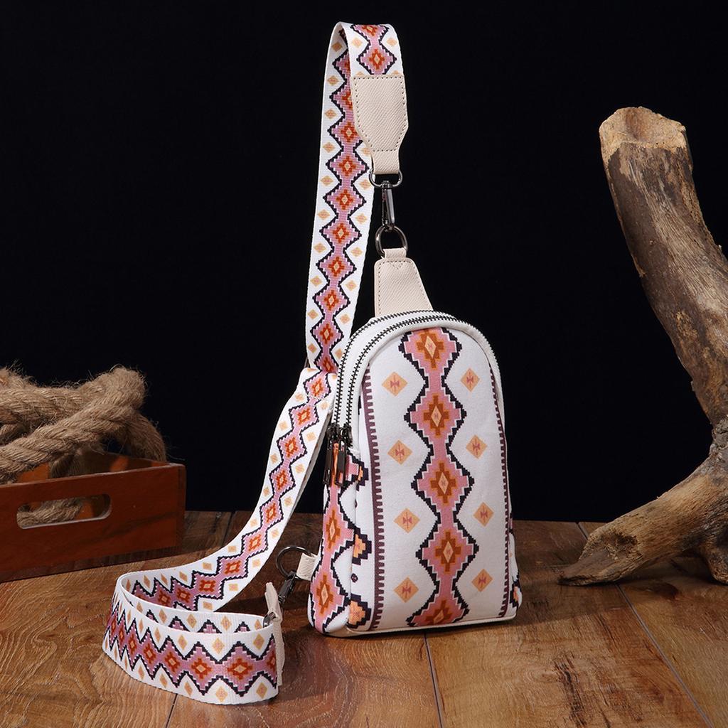 Vintage Canvas Print Bohemian Ladies Clutch Breast Bag Messenger Bag Independent Station Tk