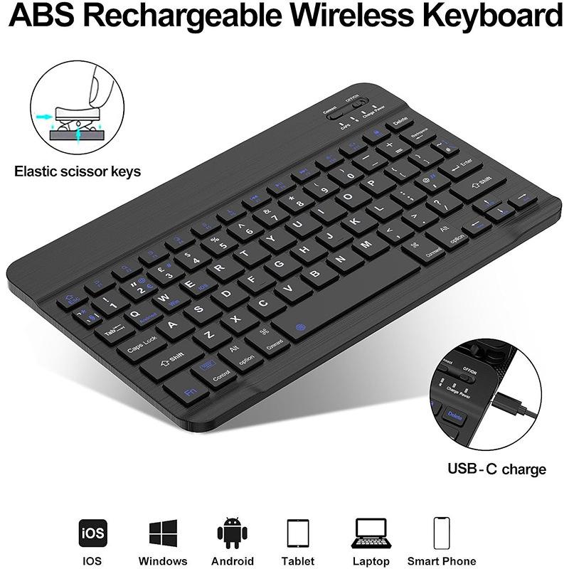 Compatible with Xiaomi 78pro Bluetooth Keyboard, Leather Case for Redmi Pad 2 with Pen Slot, Protective Shell for 12.1 Inch Tablet.