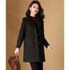 Women's British Style Plaid Hooded Mid-Length Coat