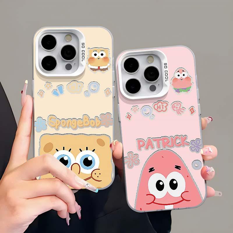 Cartoon Rabbit Tooth Patrick Star iPhone 11 Phone Case iPhone11promax Couple 11 Hollow 11 Color Silver 11 Hard
