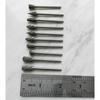 10pcs 1/8" Shank Tungsten Carbide Milling Cutter Rotary Tool Burr Diamond Cut Rotary Drill Bit for Metalworking Polishing Tools