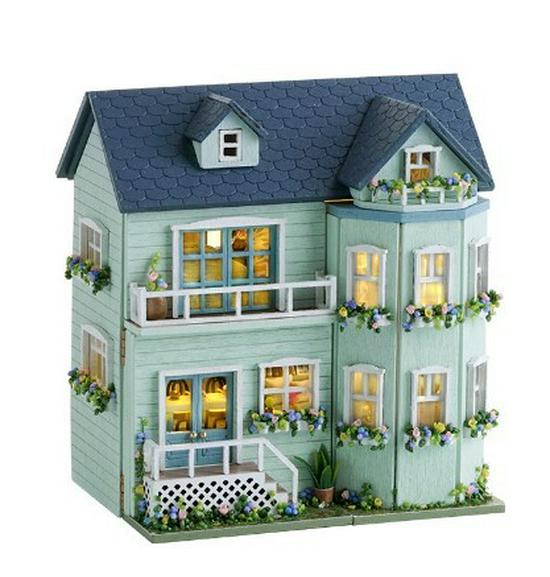 Mini Happy Manor DIY Western-Style House Assembly - Children's Toy & Gift for Girlfriend