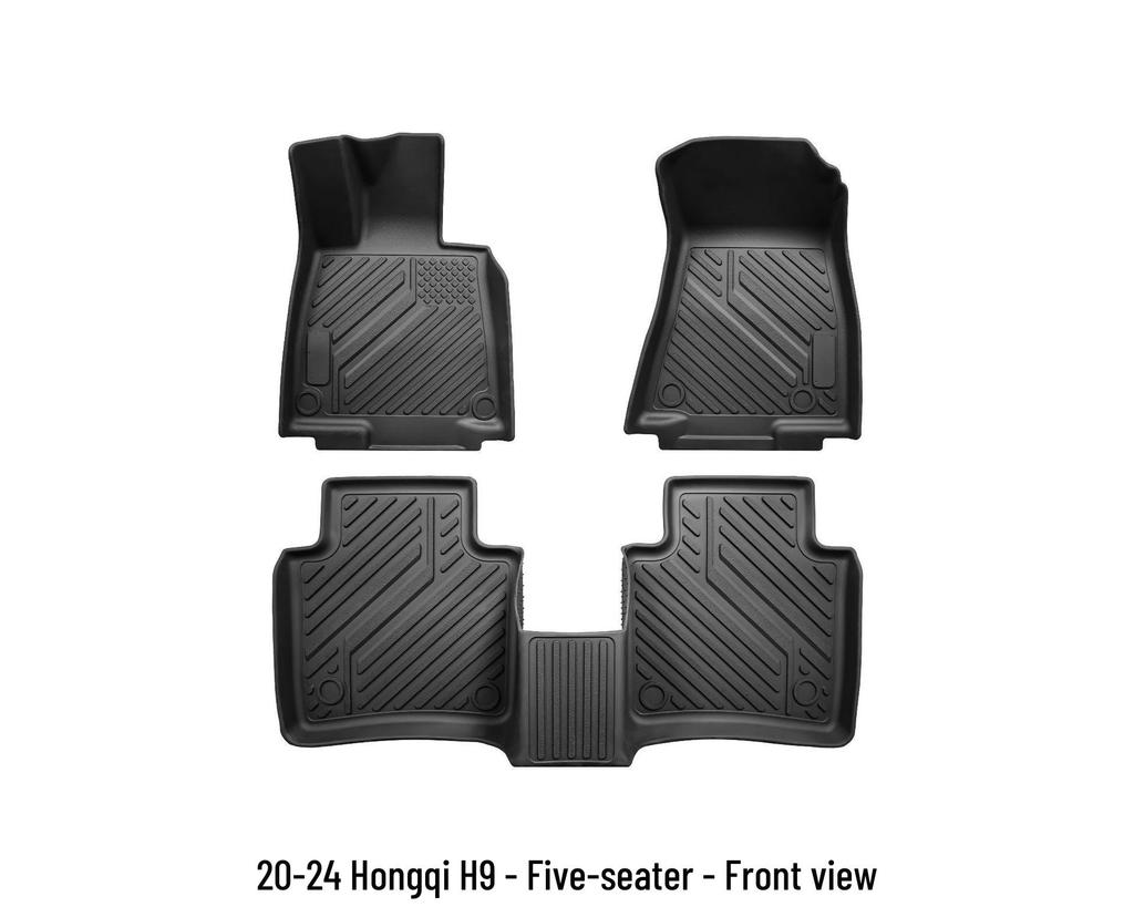 Hongqi H9 TPE Anti-slip Floor Mats: Easy-to-Clean Eco-friendly Interior Upgrade (2020-2024)