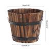 Planter Pots Wood Flower Barrels Indoor Outdoor Decors Succulent Plant Bucket for Garden Farmhouses Home Decorations