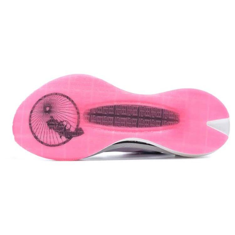 Li Ning Absolute Shadow Lightweight Shock Absorption Low-Top Speed Running Shoes Women Sneaker Pink White ARRS010-1