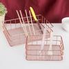 2pcs Multifunctional Household Iron Cosmetics Storage Fruit Holder Plate Container Basket Organizer