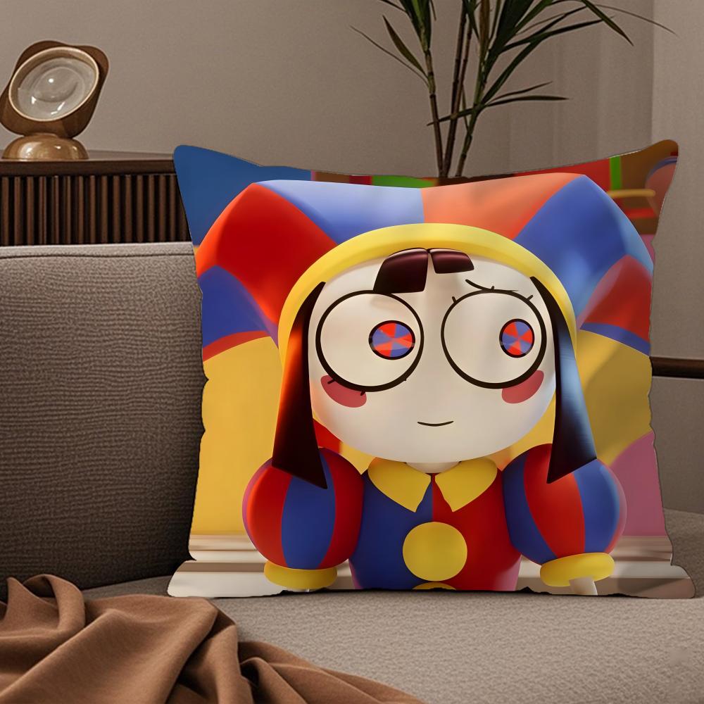 T-The A-Amazing D-Digital C-Circus Pillow Case Silky Elegant Comfort Sofa Bed Invisible Zipper