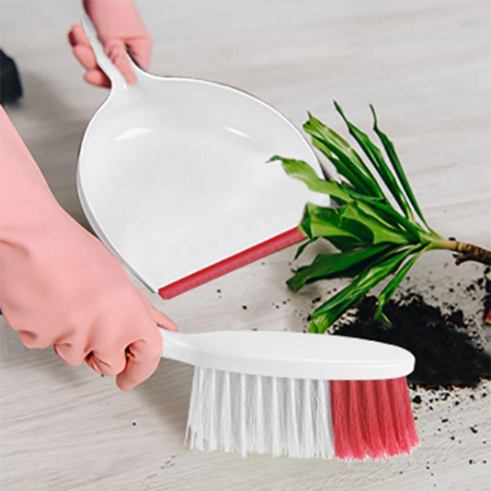 Anti-slip Grip Desktop Brush Set Wear-resistant Pet Hair Hand Broom Portable Car Dustpan  Keyboard