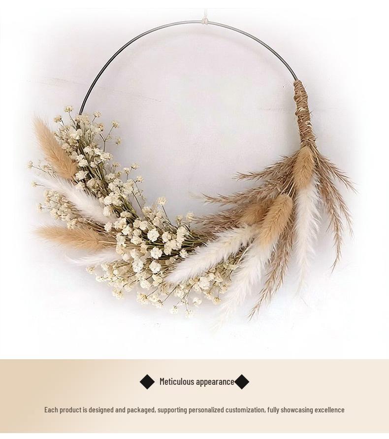 Immortal Flower Iron Art Tassel Fan DIY Hanging Ornament Material Pack - Handmade Gift
