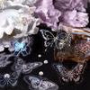 40pcs PET Holographic Transparent Sticker Pack, Shiny Journal Decor Material, DIY Waterproof Decals
