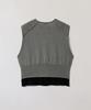 Peullabijeum Layered Knit Vest - Gray
