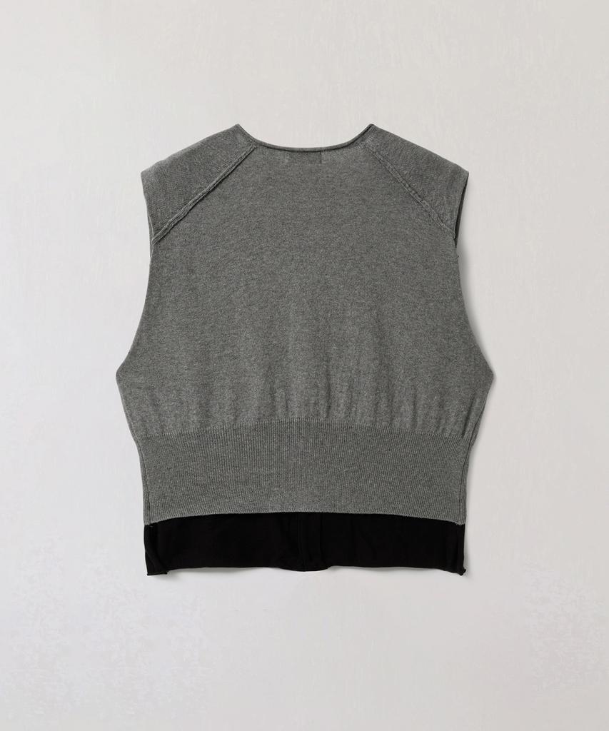 Peullabijeum Layered Knit Vest - Gray