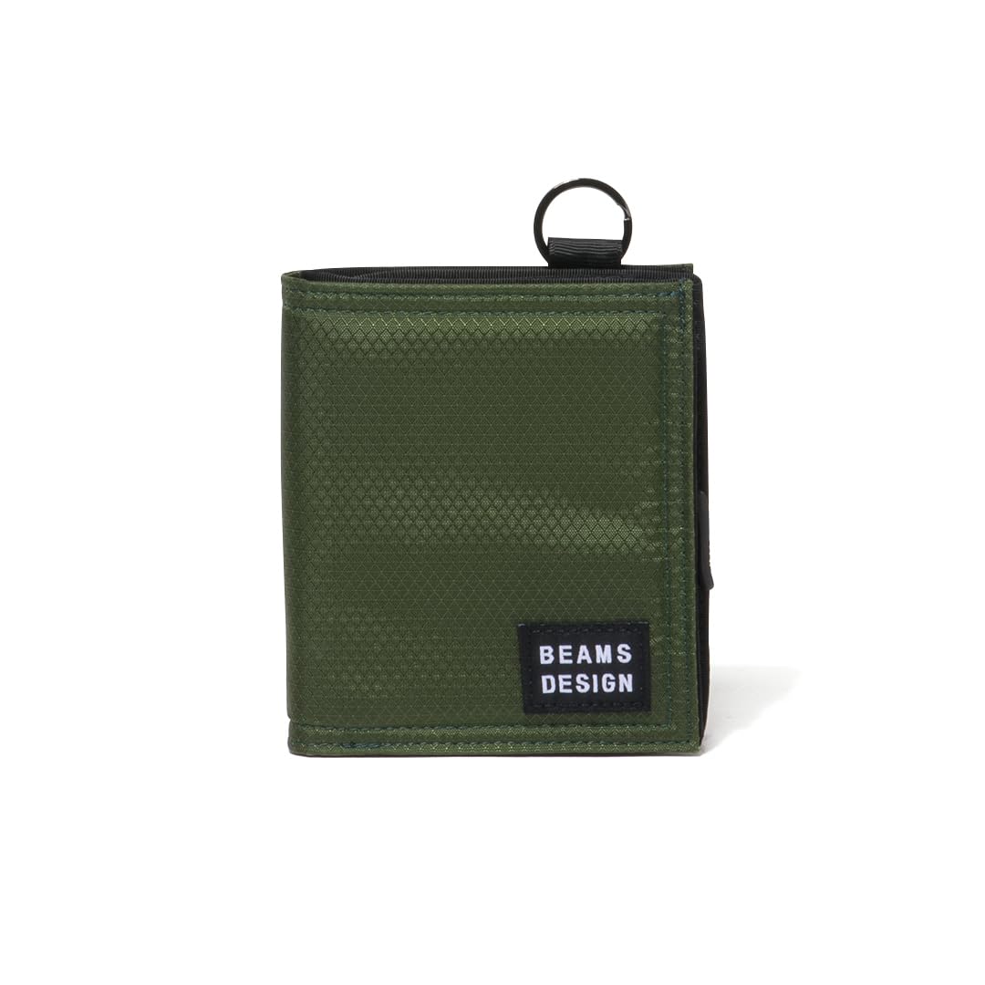 BEAMS DESIGN Vertical One Size BMMW6JS2 Aggressive Bi-fold Wallet, зелёный
