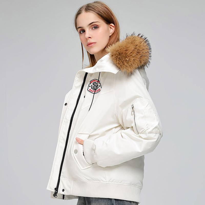Fashion Women's Winter Jackets Hooded Faux Fur Collar Casual Parka Female Long Sleeve Warm Coat