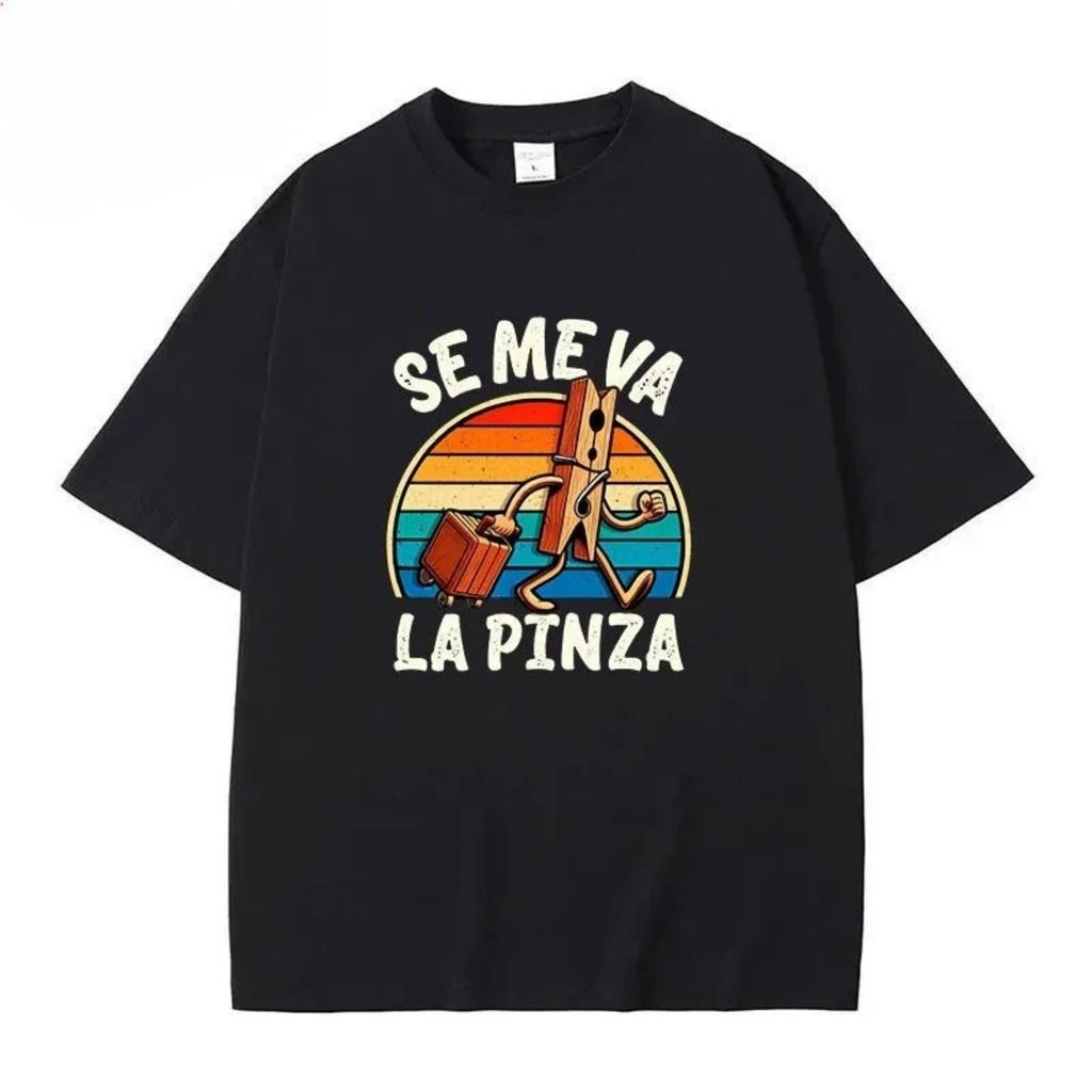 Men's Se Me Va La Pinza T-Shirt Funny Spanish Jokes Y2k Vintage T-shirt for Men Women 100% Cotton Soft Unisex Casual Tee Tops