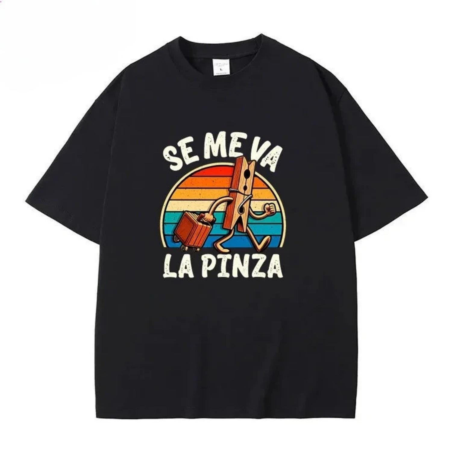 

Men s Se Me Va La Pinza T-Shirt Funny Spanish Jokes Y2k Vintage T-shirt for Men Women 100% Cotton Soft Unisex Casual Tee Tops S разноцветный