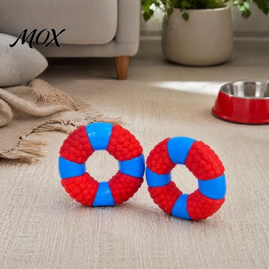 Interactive Play for Dogs Lifebuoy Ring Dog Toy, Latex Squeaky Chew Teeth Durable Toys Cleaning Toy Aggressive Chewers, Pet Training Gifts Birthday