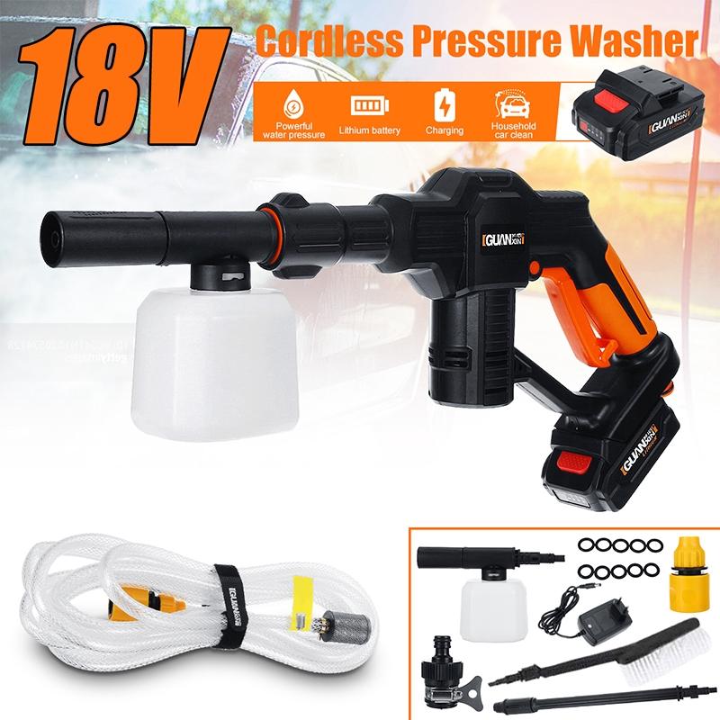 Car Washer Guns Cordless Pressure Cleaner 12V Rechargable Car Care Washing Machine Electric Cleaning Device Home Garden