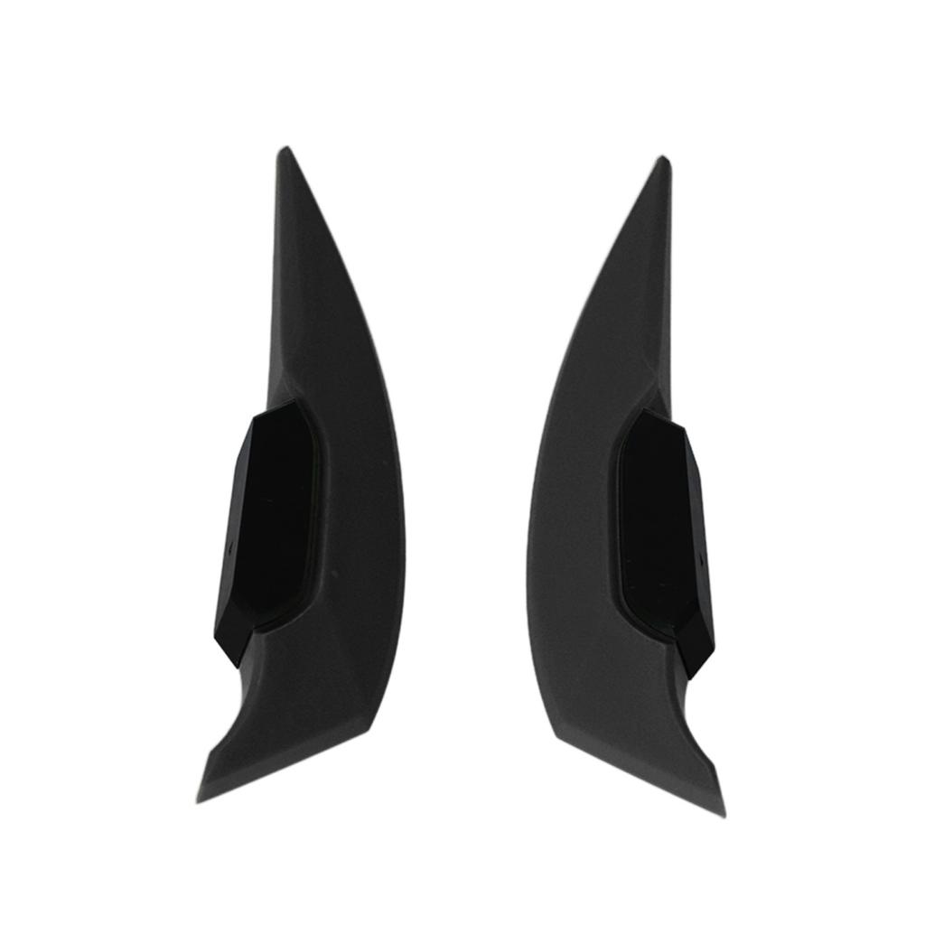 1 par Motorsykkel Side Winglet Aerodynamisk Wing Spoiler Universal for Motorsykkel El-sykler Svart