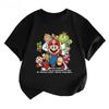 2026 Hotselling New Popular Super Mario Short Sleeved Tshirt for Boys In Summer Comfortable Half Sleeved Top