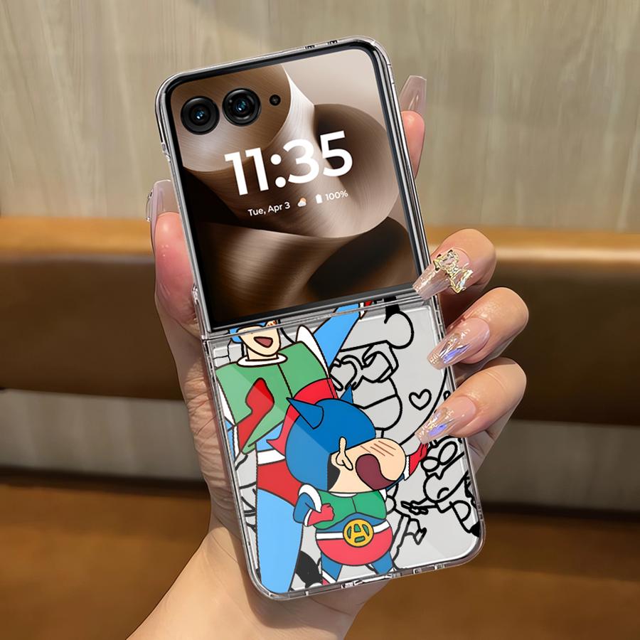 

Чехол для Motorola Razr 50/60 50 60 Ultra 50Ultra Мягкий Прозрачный Чехол для Телефона Роскошный Funda Динамичный Супермен Шин Motorola Razr 60
