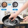 20Pcs Cast Iron Scrubber Food Grade Stainless Steel Chainmail Scrubber with Heat Resistant Pan Scraper Anti-Rust Brush