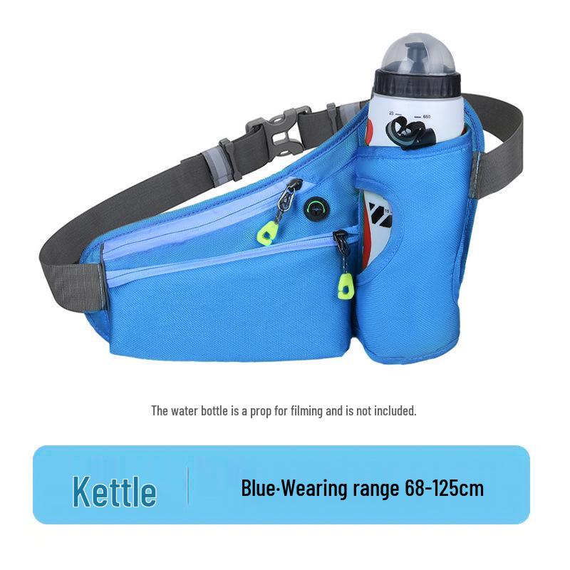 Водонепроницаемая многофункциональная поясная сумка для бега фитнеса и марафонов - Вмещает бутылку с водой и телефон 7-inch синий 1390₽