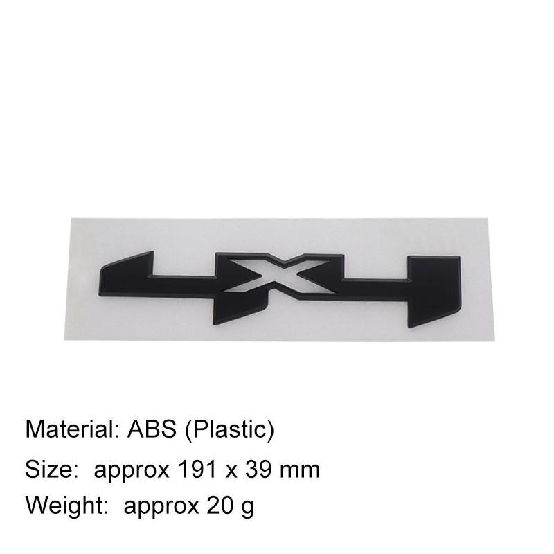 3D Premium ABS 4X4 For SUV Off Road Letter Sticker Tail Bumper Badge Auto Rear Trunk Emblem Accessories Exterior Decoration