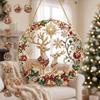 DIY Round Christmas Pearl Diamond Art Hanging Ornament Set - Creative Home Décor