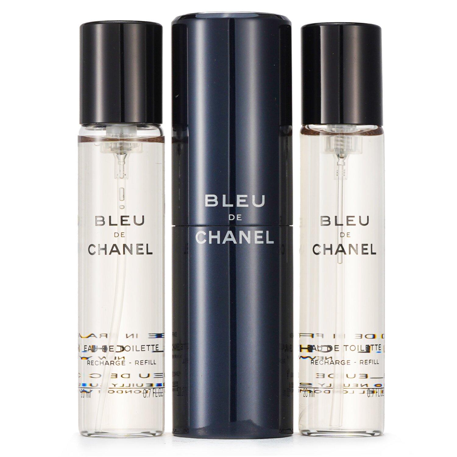 

Bleu De Chanel Eau De Toilette Travel Spray & Two Refills 3x20ml/0.7oz