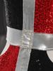 Women‘s 1960s Glitter Sequin Dress Long Sleeve Hollow Out Color Block Mini Sparkle Party Costume for Swinging Night Out